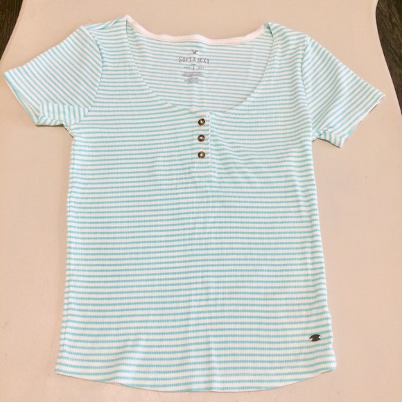 American Eagle Outfitters Tops - AE Stripe Crop Top
